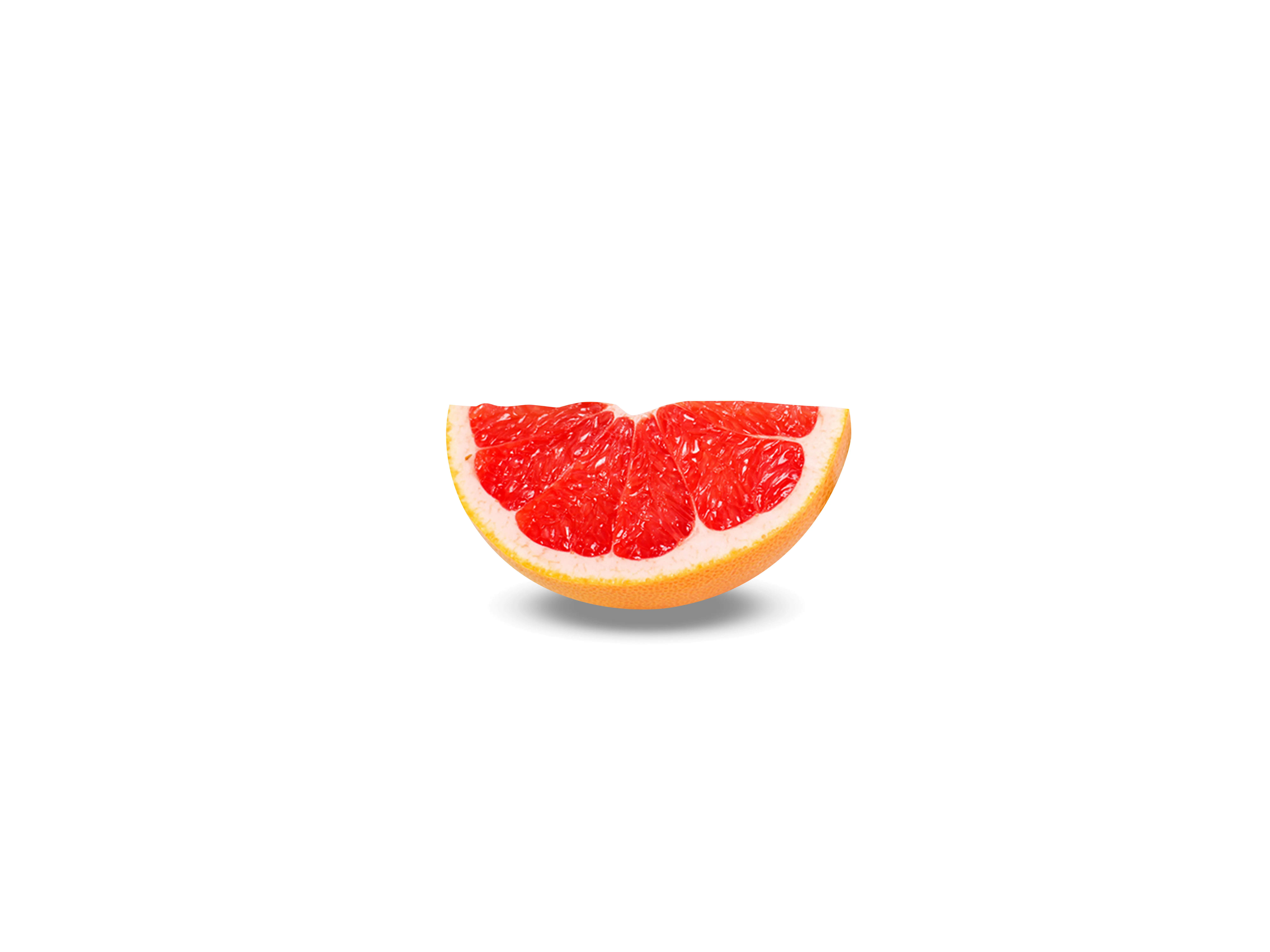 Pomelo Citrus maxima entero sobre fondo blanco, calibre uniforme y alto contenido en zumo, proveedor mayorista de cítricos en Murcia para exportación europea