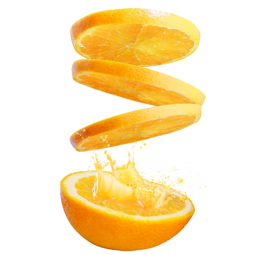 naranja con zumo
